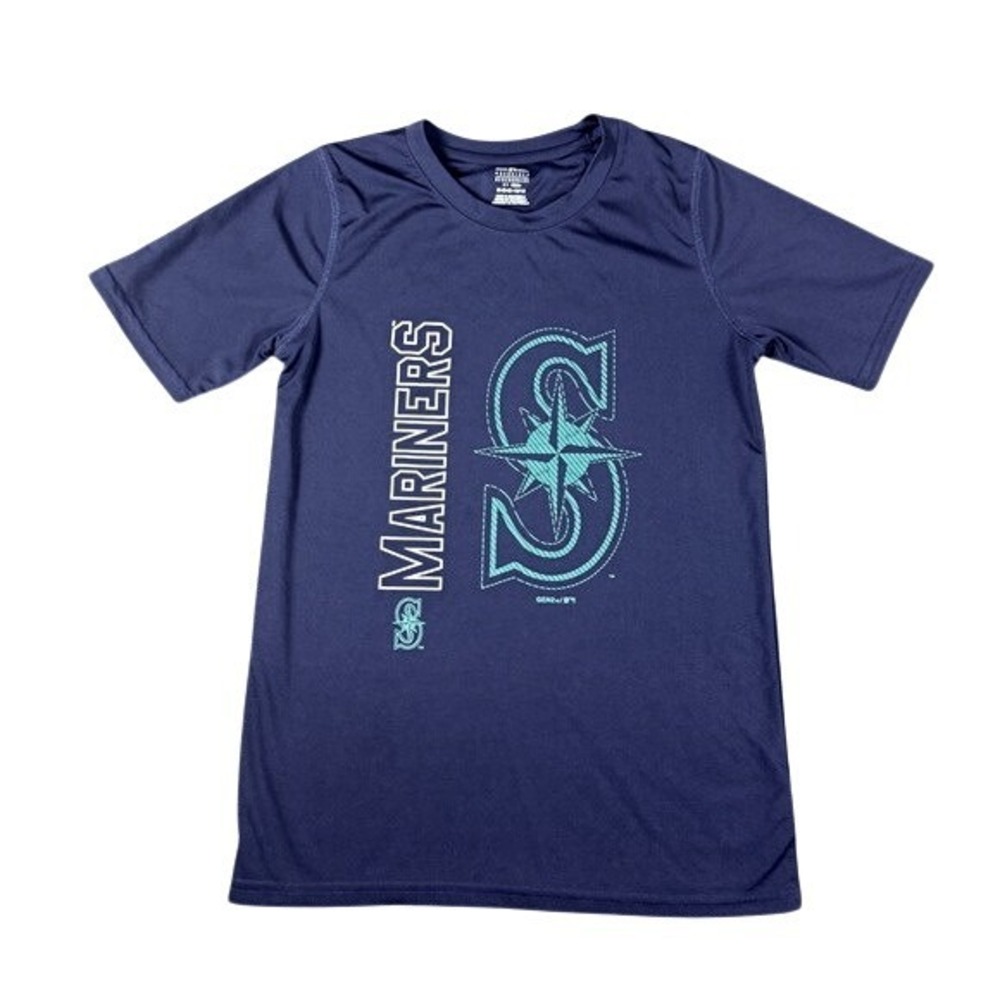 Gen2 Seattle Mariners Youth Athletic Shirt Navy Blue MLB Tee Size M 10/12